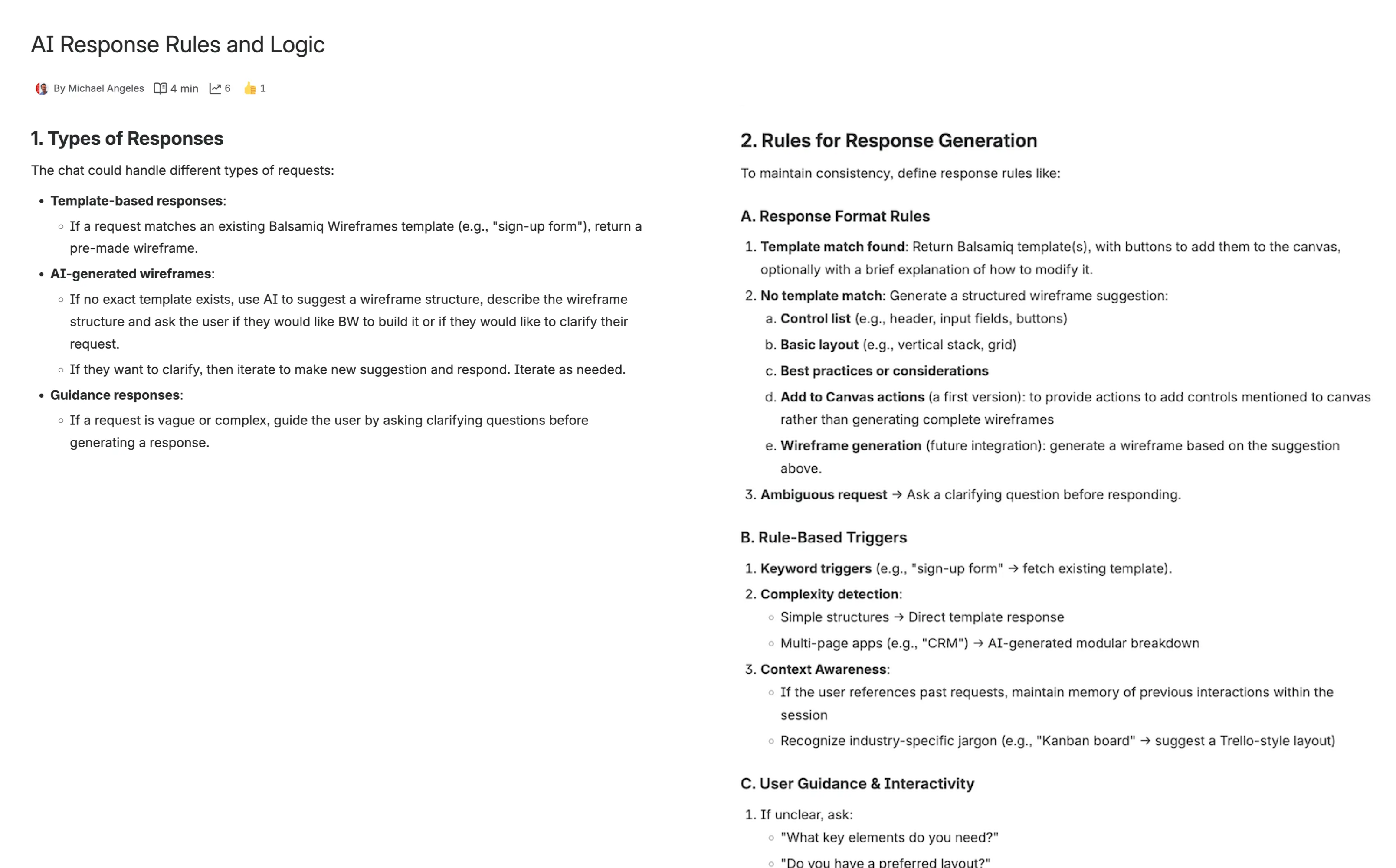 Implementation screen 1